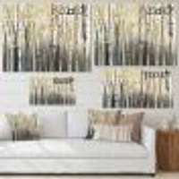 Golden Birch Forest I  Canvas Wall Art