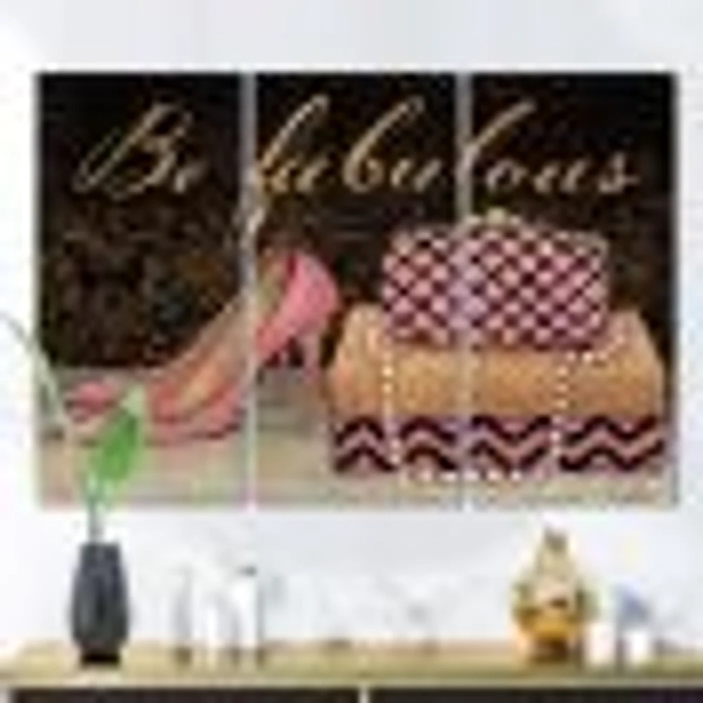 Gold Fabulous Life Style III  Canvas Wall Art