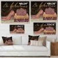 Gold Fabulous Life Style III  FrenchWall Art