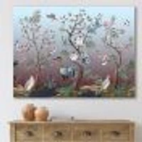 Toile « Chinoiserie with Birds and Peonies XI