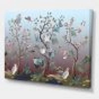 Chinoiserie with Birds and Peonies XI Wall Art