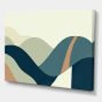 Abstract Geometric Landscape with Hills  Wall Art