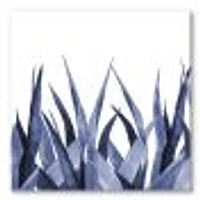 Toile imprimée « Navy Blue Agave Leaves »