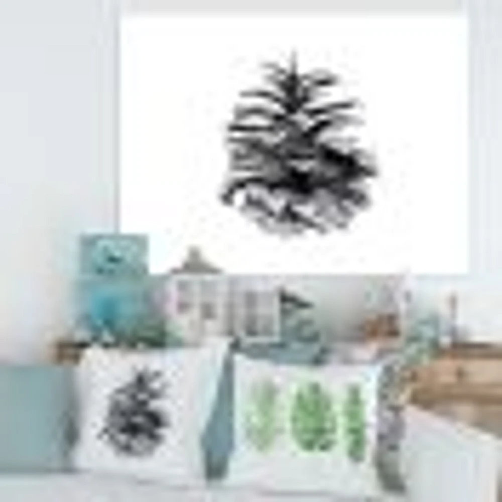 Toile « Conifer Cone Monochrome