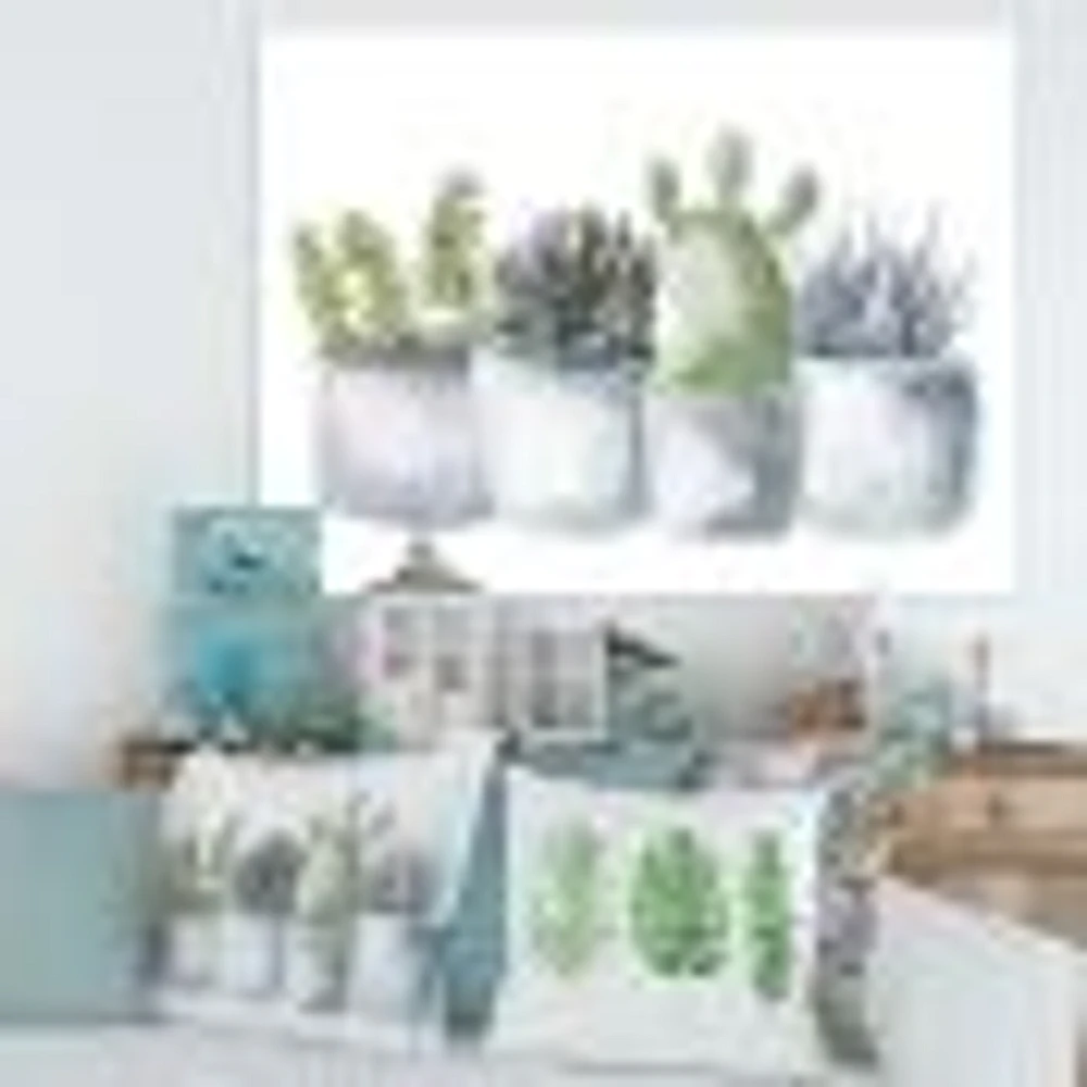 Toile « Cactus and Succulent House Plants I