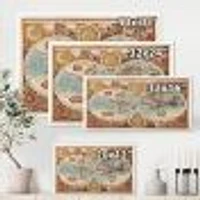 Ancient Map of The World VIII Wall Art