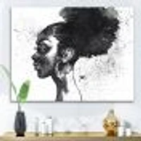 Monochrome Portrait of African American Woman I  Wall Art