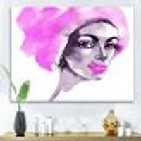 Toile « Afro American Woman Fashion Portrait