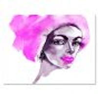 Afro American Woman Fashion Portrait  Wall Art