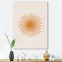 Orange Sun Print II  Wall Art