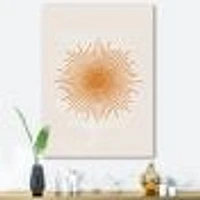 Toile « Orange Sun Print II »