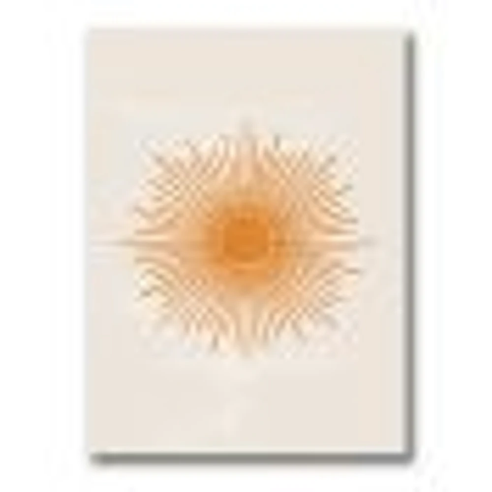 Toile « Orange Sun Print II »