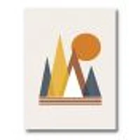 Toile « Mountain Abstract and Sun »