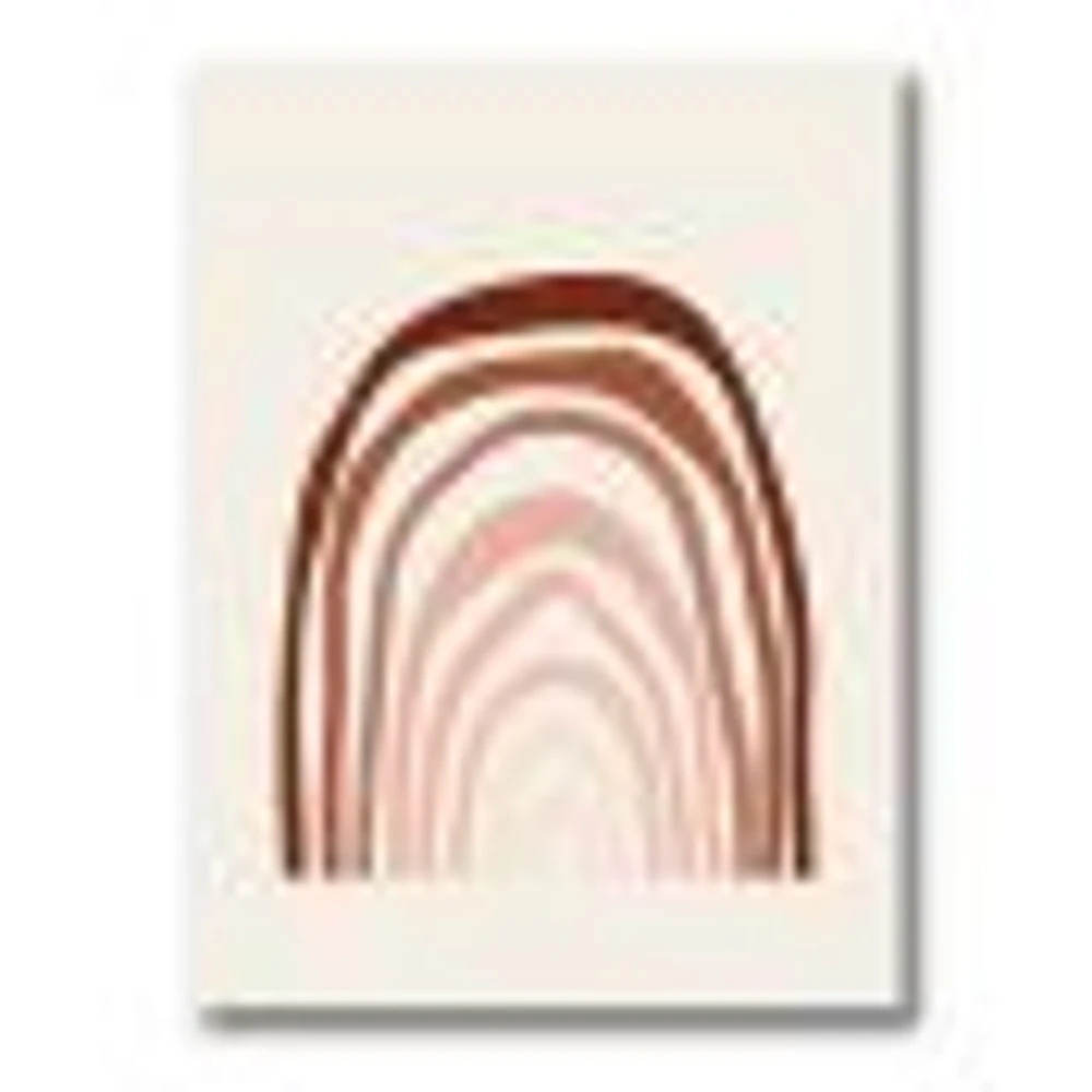 Terracotta Minimalist Boho Rainbow I  Wall Art