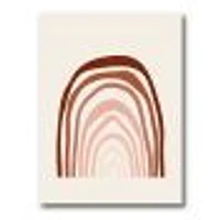 Terracotta Minimalist Boho Rainbow I  Wall Art