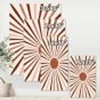 Geometric Radiant Sun  Canvas Wall Art