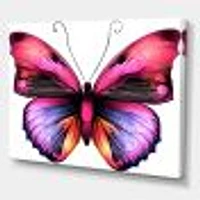 Toile « Bright Pink Butterfly Portrait