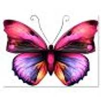 Toile « Bright Pink Butterfly Portrait