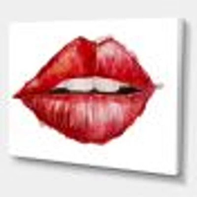 Toile « Valentines Day Red Woman Lips »