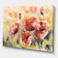 Red Poppy on A Field  Wall Art