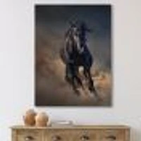 Toile « Portrait of Thoroughbred Nonius Stallion Horse I »