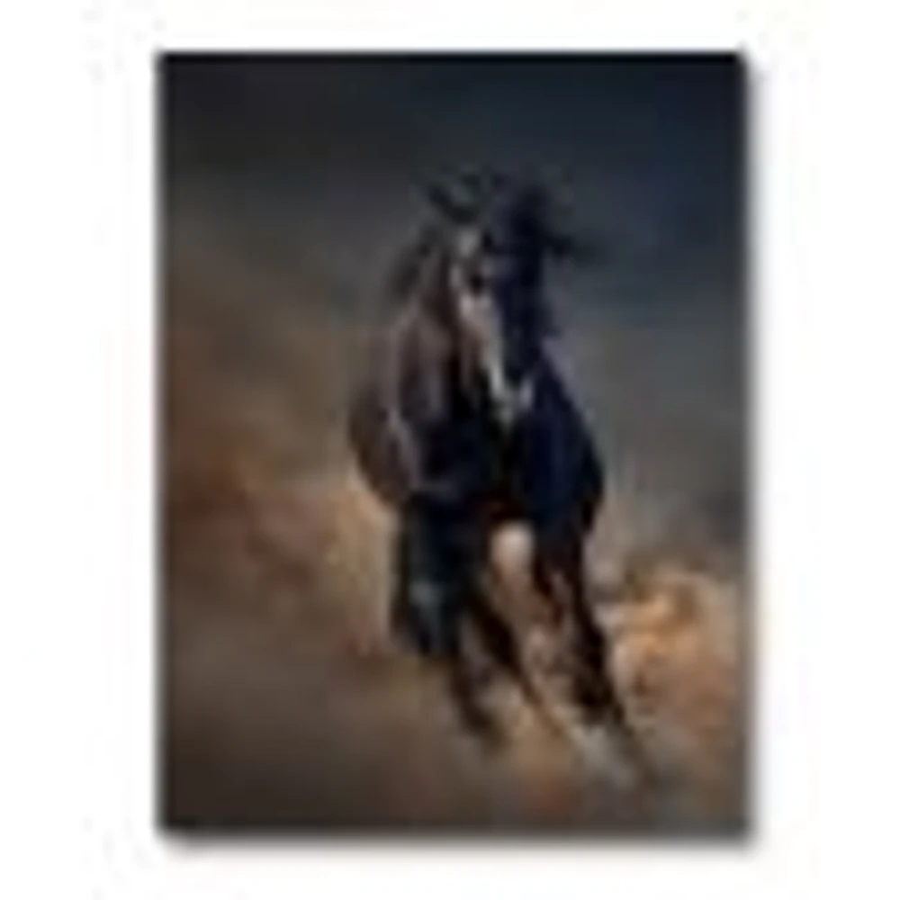 Toile « Portrait of Thoroughbred Nonius Stallion Horse I »