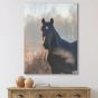 Portrait of A Horse on An Autumn Morning  Wall Art