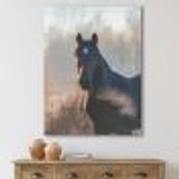 Portrait of A Horse on An Autumn Morning  Wall Art