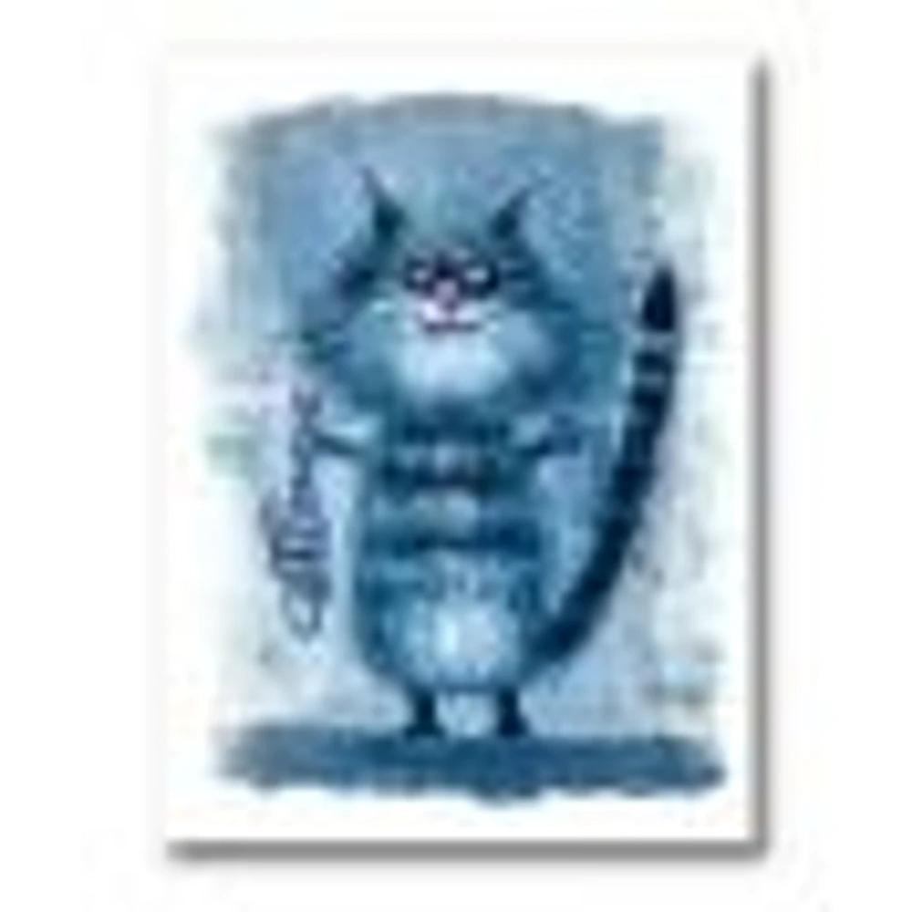 Cat Holding A Fish Its Claws  Wall Art