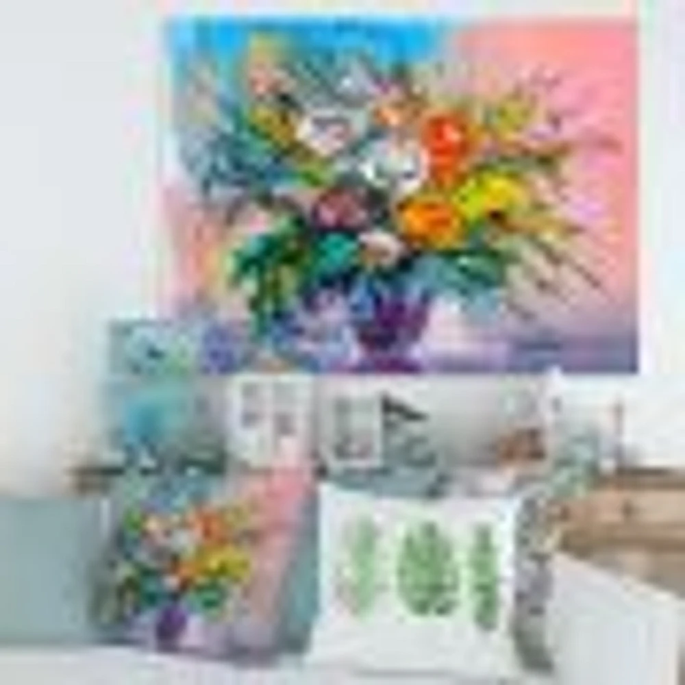 Bouquet of VIbrant Flowers  Wall Art