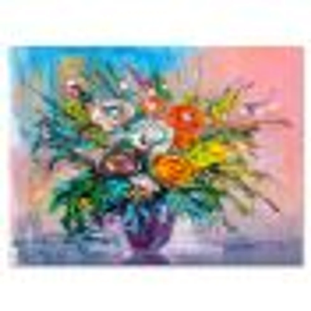 Bouquet of VIbrant Flowers  Wall Art