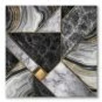 Marble Granite Agate with Touches of Gold  Canvas Wall Art Print