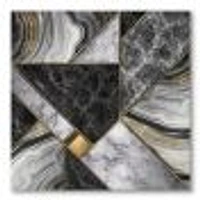 Marble Granite Agate with Touches of Gold  Canvas Wall Art Print