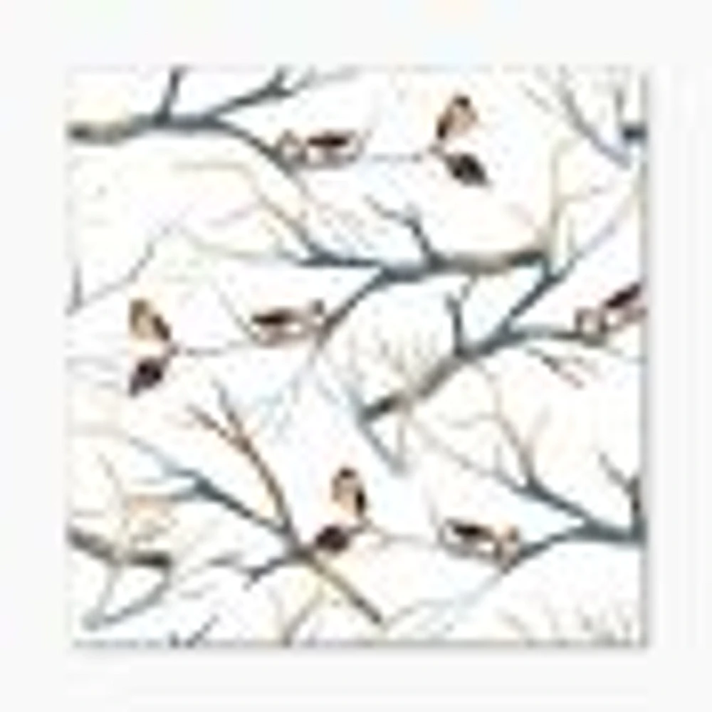 Little Birds on The Tree Branches I  Wall Art