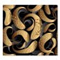 Modern Abstract Paisley  Canvas Wall Art Print