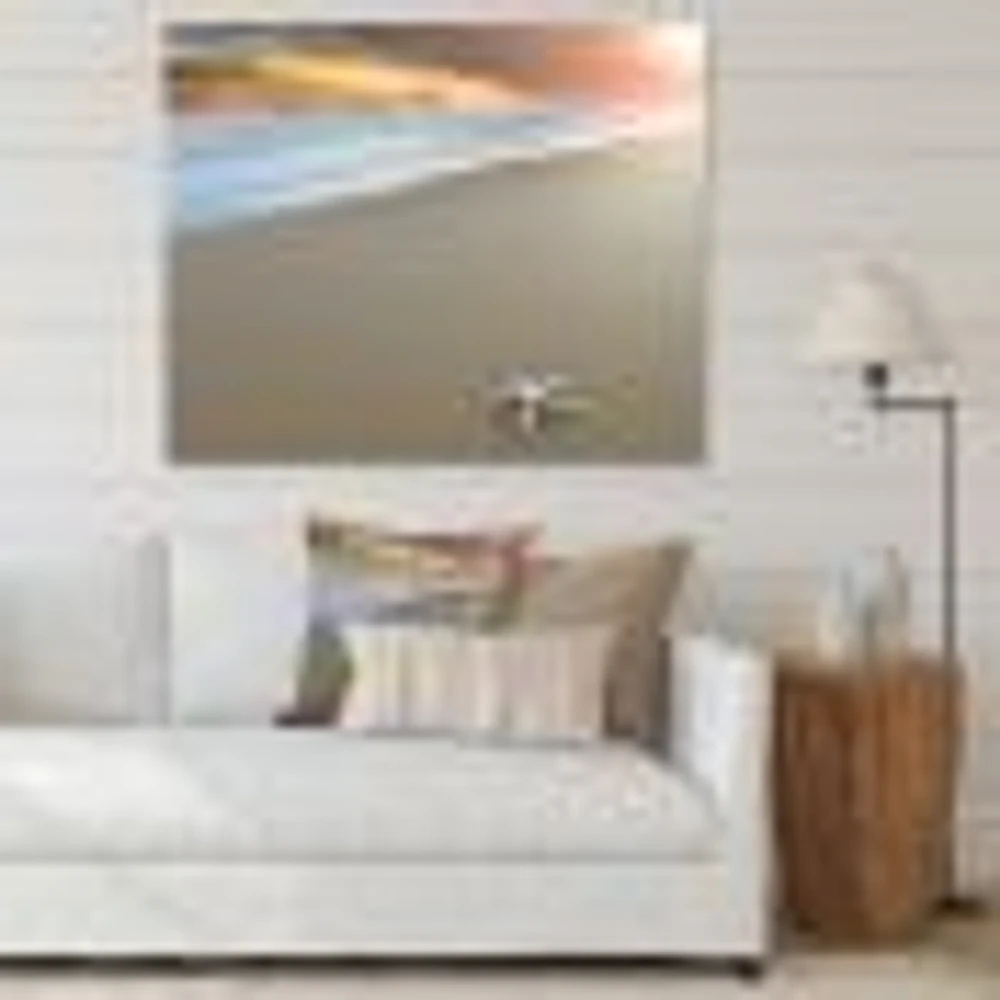 Starfish on a Beach Canvas Wall Art Print