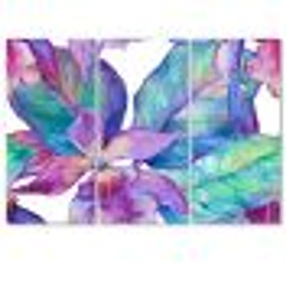 Orchid Seamless Pattern 3 Canvas Wall Art Print