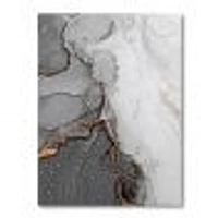 Delicate and Grey Drops  Canvas Wall Art Print