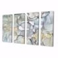 Grey Tender and Dreamy Wallpaper VII Canvas Wall Art Print Panels