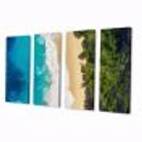 Sea and Beach Turquoise Water 5 Canvas Wall Art Print