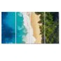 Sea and Beach Turquoise Water 5 Canvas Wall Art Print