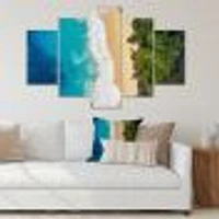 Sea and Beach Turquoise Water 5 Canvas Wall Art Print