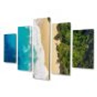 Sea and Beach Turquoise Water 5 Canvas Wall Art Print
