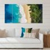 Sea and Beach Turquoise Water 5 Canvas Wall Art Print
