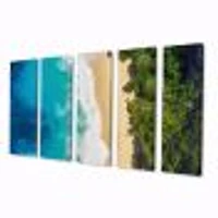 Sea and Beach Turquoise Water 5 Canvas Wall Art Print