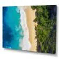 Sea and Beach Turquoise Water Canvas Wall Art Print