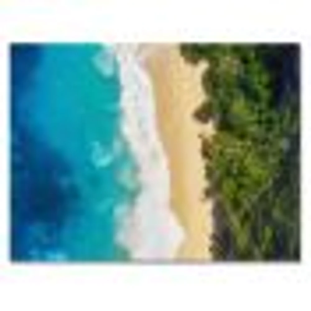 Sea and Beach Turquoise Water Canvas Wall Art Print