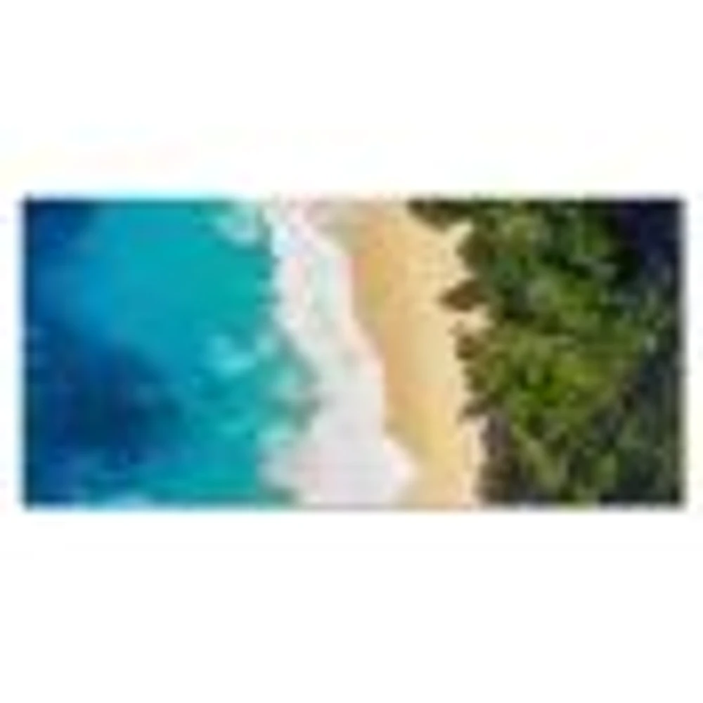 Sea and Beach Turquoise Water Canvas Wall Art Print