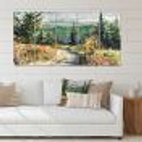 with Road Mountains 5 Canvas Wall Art Print
