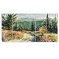 with Road Mountains 5 Canvas Wall Art Print